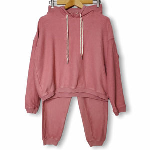 Aerie Drawstring Hoodie & Jogger Matching Set Sz S